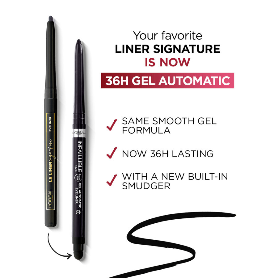 L'Oréal Paris Infaillible Grip 36h Gel Automatic Liner Donkerblauwe eyeliner, 5 g