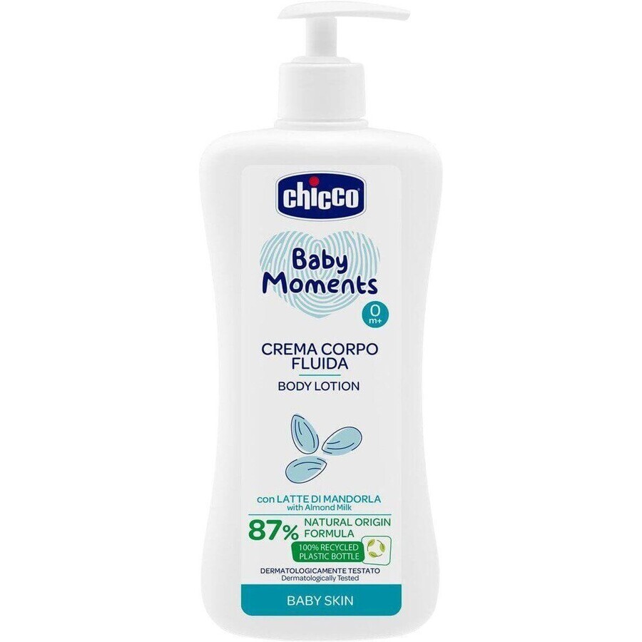 Chicco Baby Moments Latte Corpo con dispenser 87% ingredienti naturali 500 ml