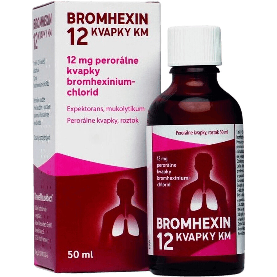 Broomhexine 12 druppels 50 ml