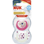 Nuk Soother Star Den&Night 6-18 m pink 2 pcs