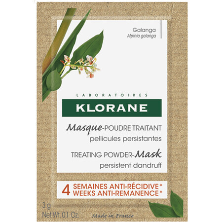 Klorane Masque capillaire poudre au galanga 3 x 8 g