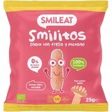 Smileat Organic Corn Crisps Smilitos with strawberry and banana flavor 25 g