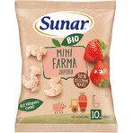 Sunar BIO baby chips mini boerderij aardbei 10m+, 18 g