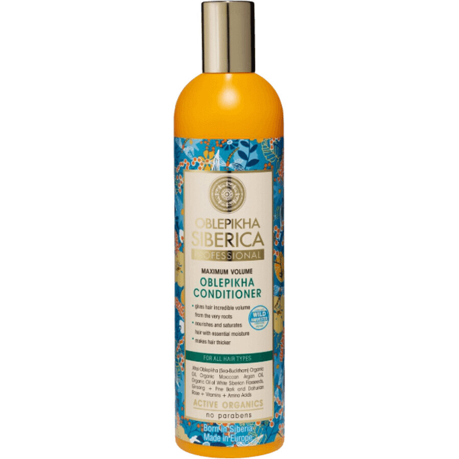 Conditioner Natura Siberica Sea Buckthorn for all hair types maximum volume 400 ml