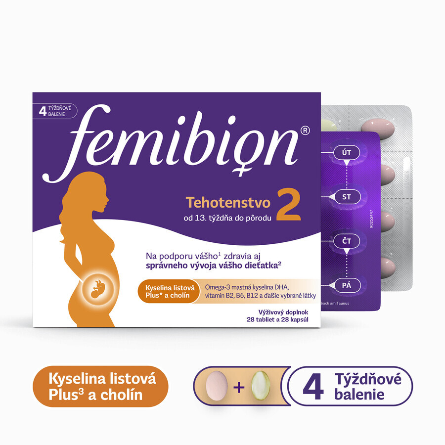 Femibion 2 Pregnancy, 28 tablets and 28 capsules