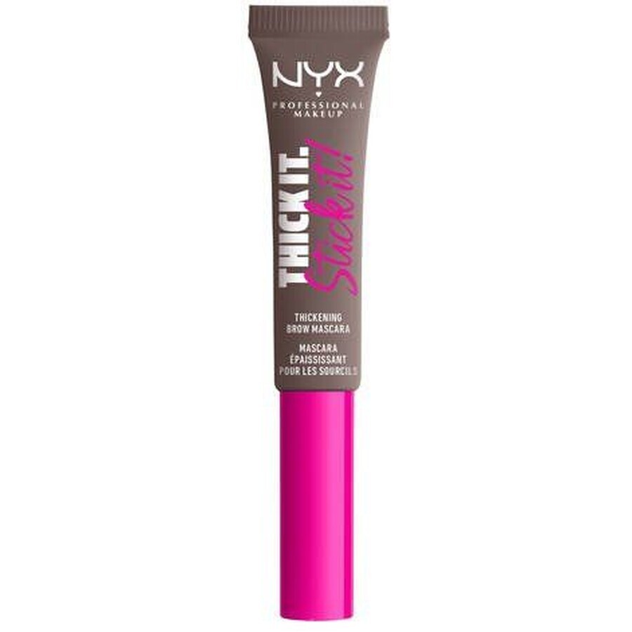 NYX Professionele Make-up Thick It Stick It Wenkbrauw Mascara - 07 Cool Ash Brown 7ml