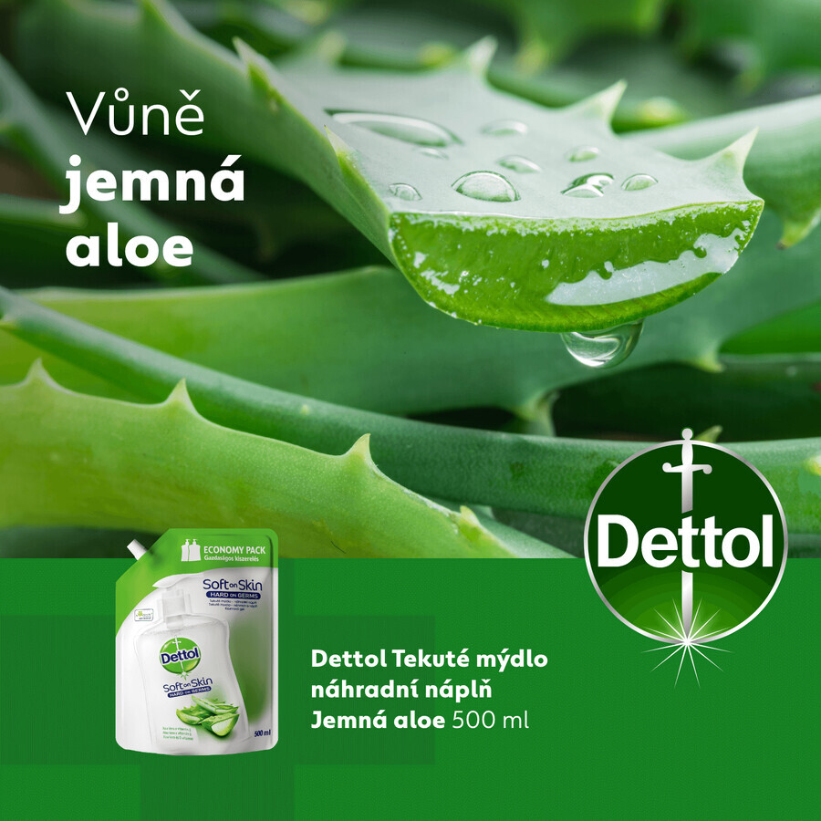 Dettol Navulling Vloeibare Zeep Aloë Vera en Vitamine E 500 ml