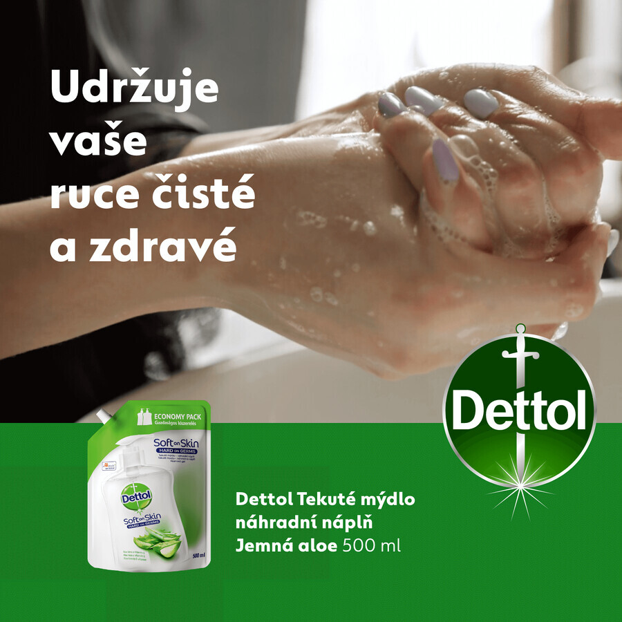 Dettol Navulling Vloeibare Zeep Aloë Vera en Vitamine E 500 ml