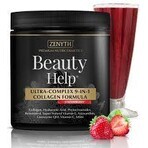 Beauty Help Ultra-Complex 9-in-1 Collagen Formula al gusto di fragola, 300 g, Zenyth