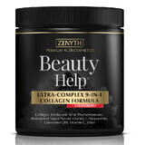 Beauty Help Ultra-Complex 9-in-1 Collageenformule met Aardbeiensmaak, 300 g, Zenyth