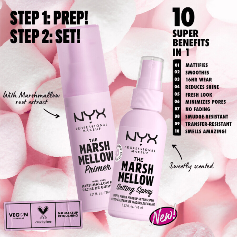 NYX Professionele Make-up Marshmellow Hold Haarlak 05 60 ml