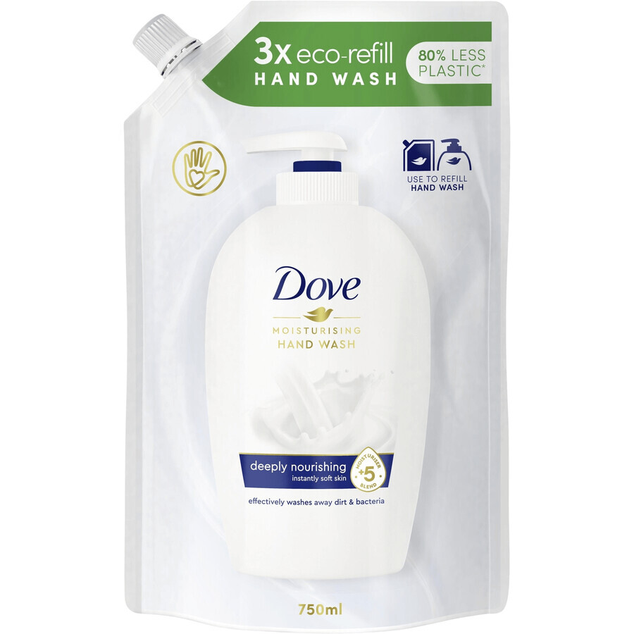 Dove Jabón Líquido Nutritivo 750 ml recambio