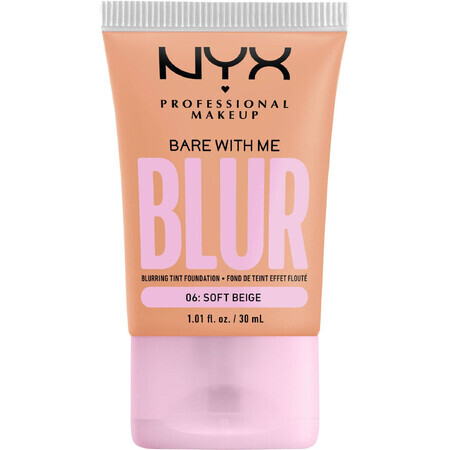 NYX Professional Makeup Bare With Me Blur Tint 06 Soft Beige maquillage, 30 ml