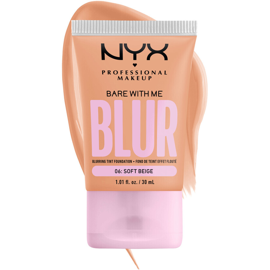 NYX Professional Makeup Bare With Me Blur Tint 06 Soft Beige maquillage, 30 ml