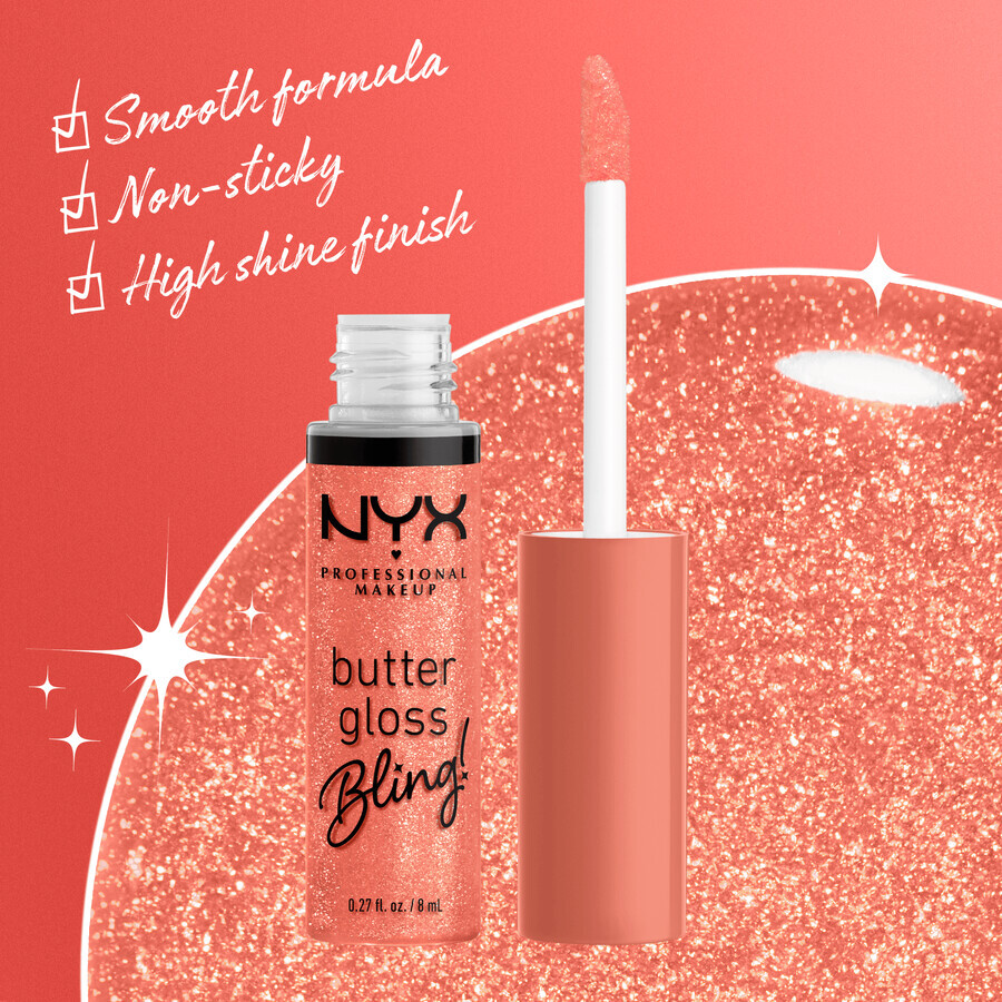 NYX Professional Makeup Brillo de labios Butter Butter Lip Gloss bling 02 Dripped Out