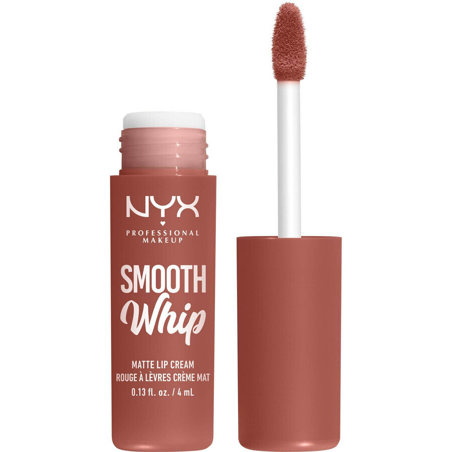 NYX Professional Makeup Smooth Whip Smooth Whip Matte Lip Cream 04 Teddy Fluff Matte Liquid Lipstick, 4 ml