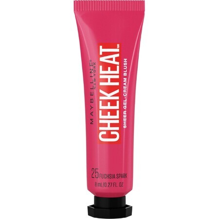 Maybelline New York Cheek Heat 25 Fuchsia Spark Gel-Cream Blush 8 ml