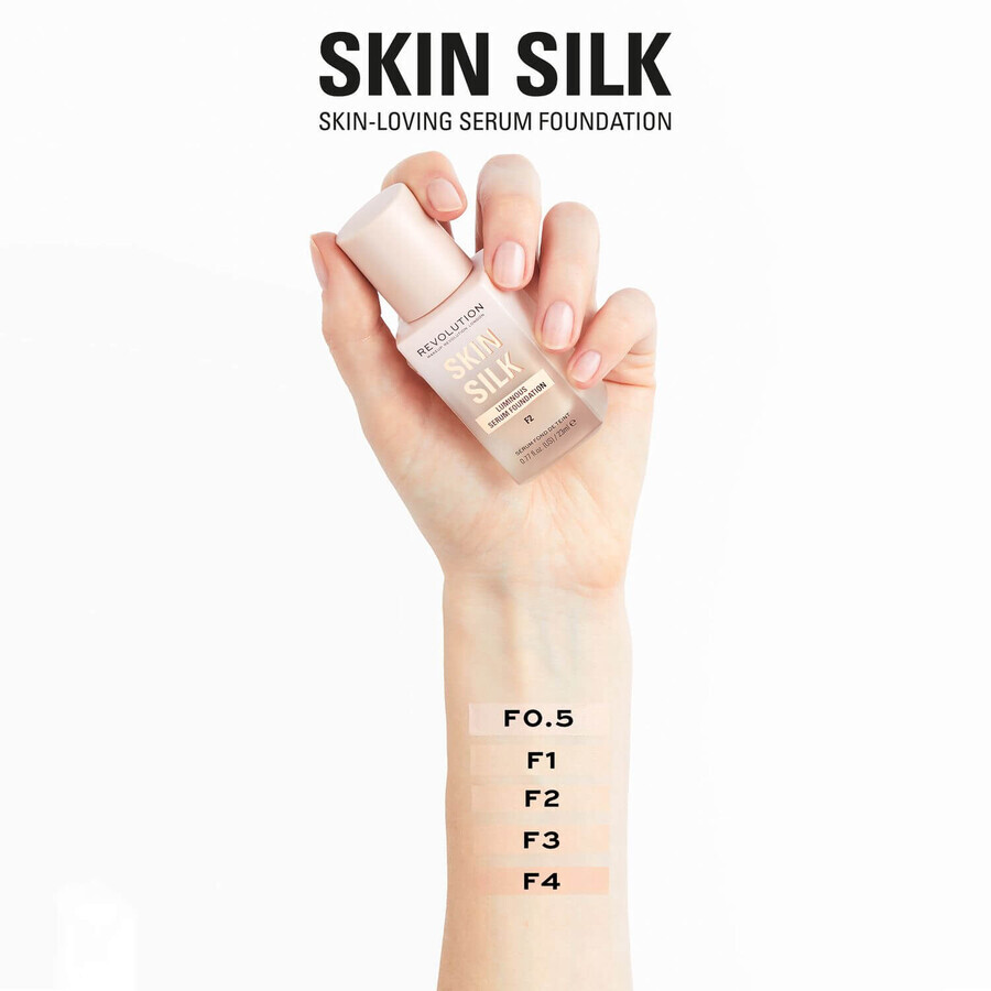 Revolution Skin Silk Serum Foundation F2 Make-up 23 ml