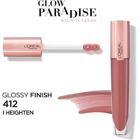 L'Oréal Paris Lip Gloss Treatment Brilliant Signature Plump 412 I Heighten 7 ml