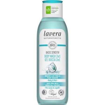 Lavera Basis Sensitiv body and hair shower gel 2 in 1 250 ml