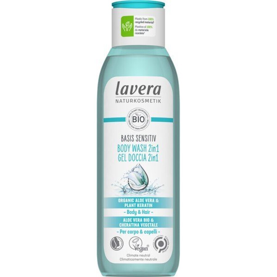 Lavera Basis Sensitiv body and hair shower gel 2 in 1 250 ml