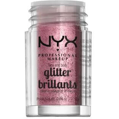 NYX Professional Makeup Purpurina para Cara y Cuerpo - Rosa 2,5 g