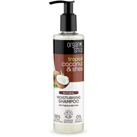 Natura Siberica Organic Shop - Coconut and caramel - Moisturizing shampoo 280 ml