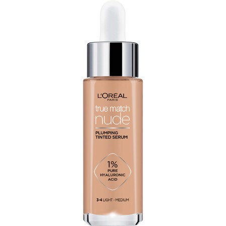 L'Oréal Paris True Match Nude Make-up Serum 3-4 Licht Medium 30 ml