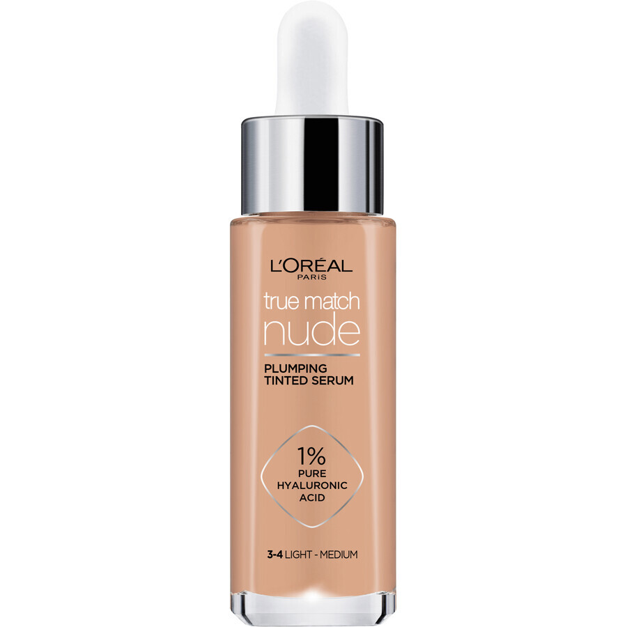 L'Oréal Paris True Match Nude Make-up Serum 3-4 Licht Medium 30 ml