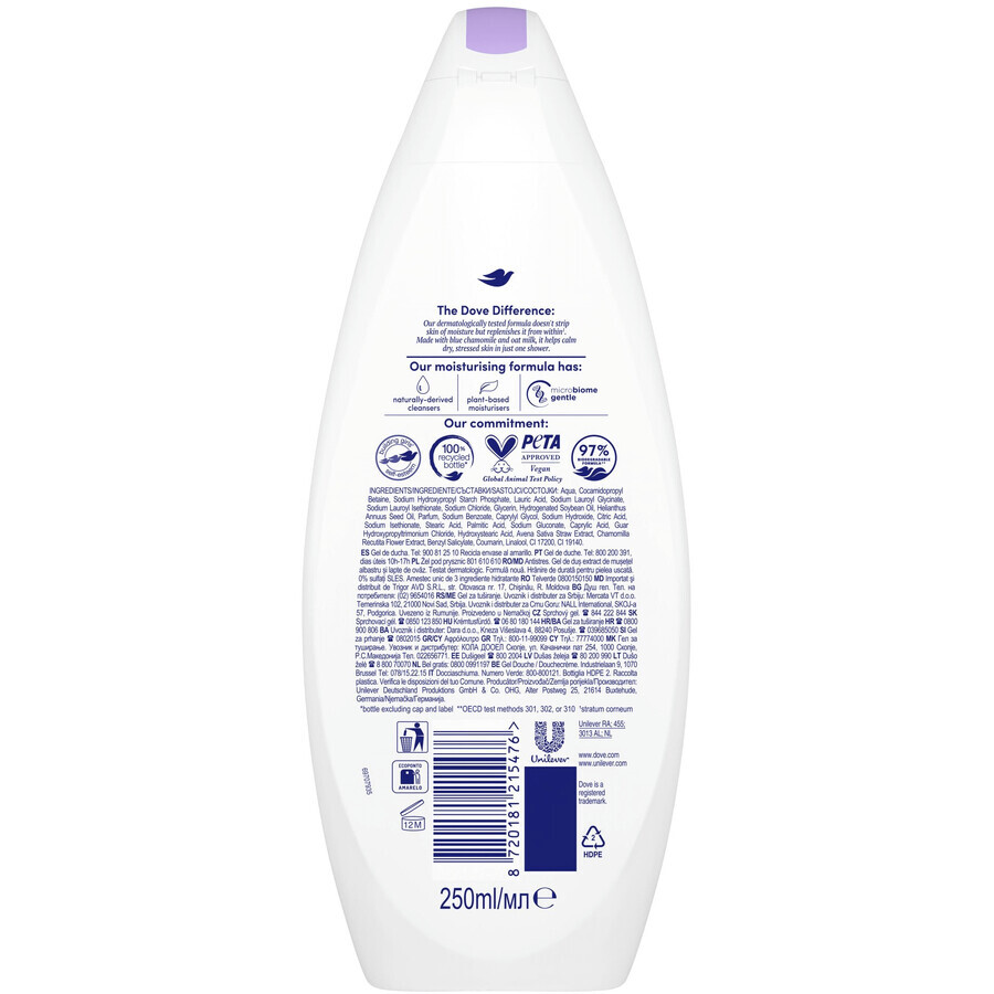 Dove Gel de Ducha Antiestrés 250 ml