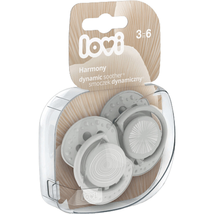 LOVI Silicone dynamic pacifier 3-6m girl/boy 2 pcs