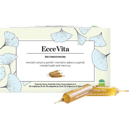 Ecce Vita Ginkgo biloba bio 20 ampollas