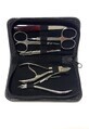 Surgana Set de manicura para hombre, plata 6 pcs