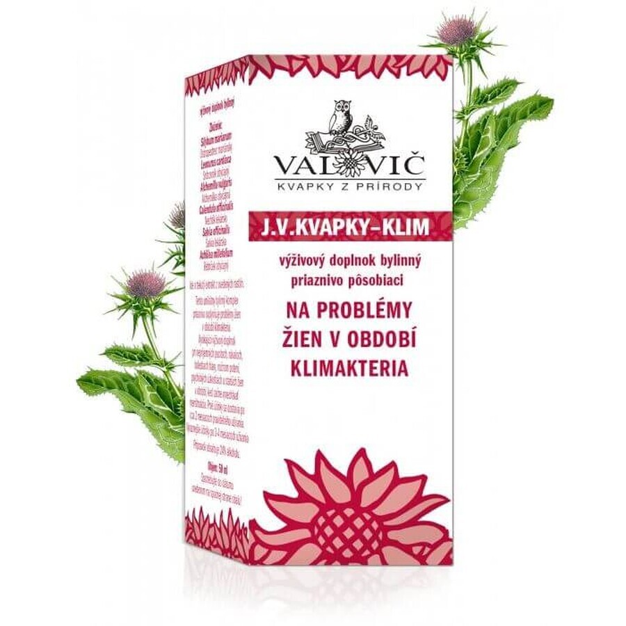 Valovici J.V. KVAPKY - KLIM pentru problemele femeilor în timpul menopauzei 50 ml