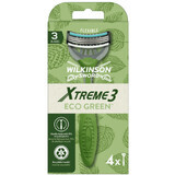 Wilkinson Sword Xtreme3 ECO disposable green shaver 4 pieces