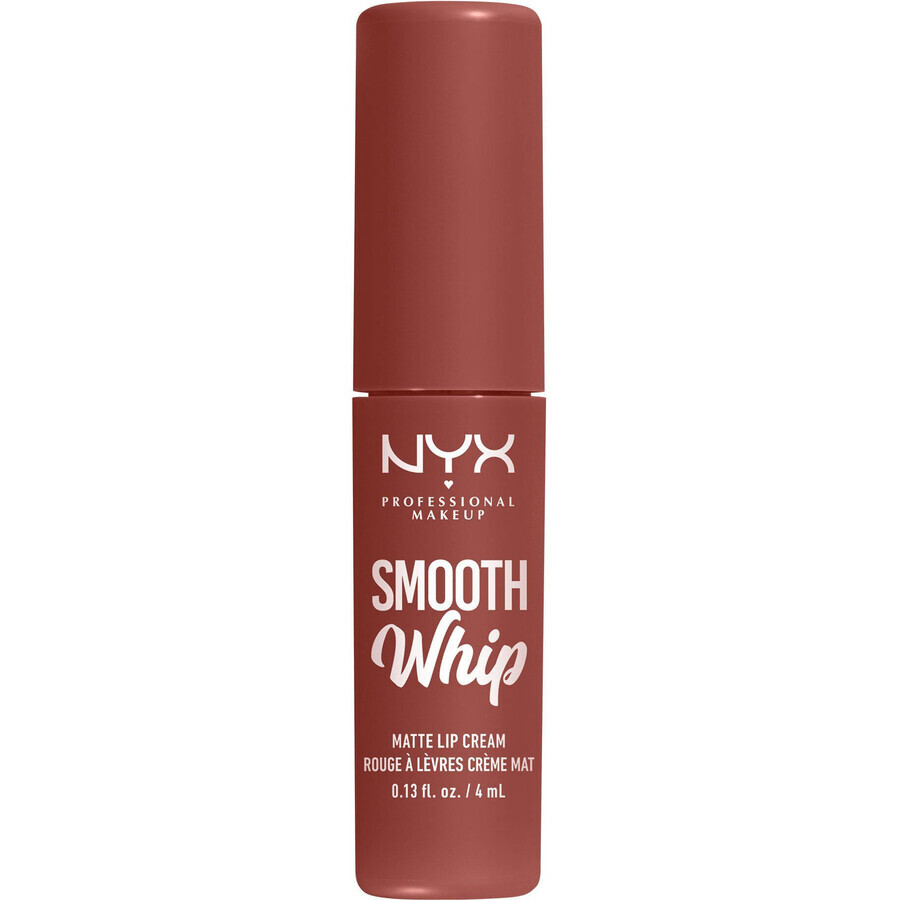 NYX Professional Makeup Smooth Whip Matte Lip Cream 03 Late Foam Matte Liquid Lipstick, 4 ml