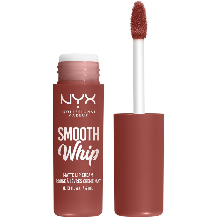 NYX Professional Makeup Smooth Whip Matte Lip Cream 03 Late Foam Matte Liquid Lipstick, 4 ml