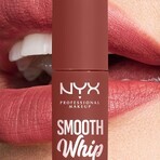 NYX Professional Makeup Smooth Whip Matte Lip Cream 03 Late Foam Matte Liquid Lipstick, 4 ml