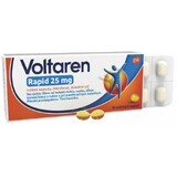 Voltaren Rapid 25mg fast relief of back pain 10 soft capsules