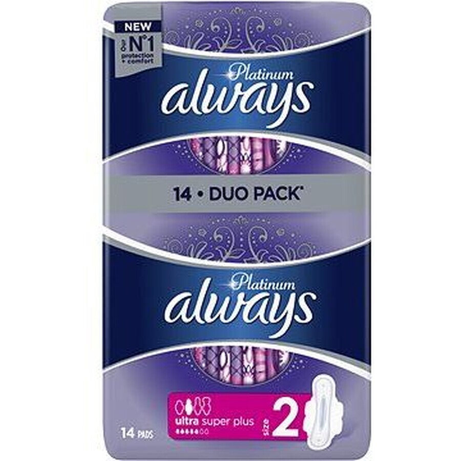 Always Platinum Ultra Ultra Super Super Plus Duopack 14 pieces