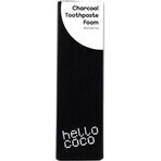 hello coco Schuimende tandpasta met actieve kool 50 ml