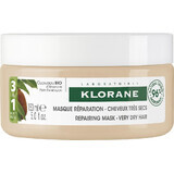 Klorane Masque nourrissant et réparateur au beurre de Cupuaçu bio - pour cheveux très secs, abîmés et fragiles 150 ml