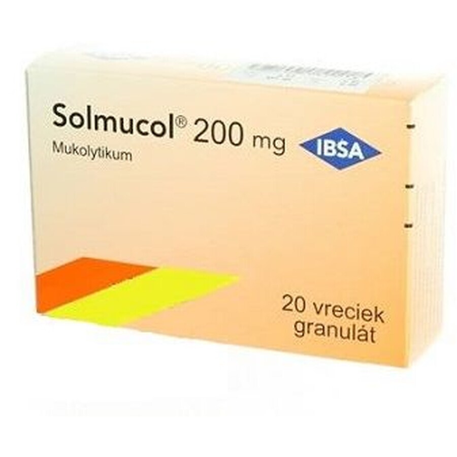 Solmucol 200 mg korrel 20 stuks