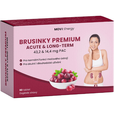 Movit Energy Cranberry Premium ACUTE & LONG-TERM 60 tabletten