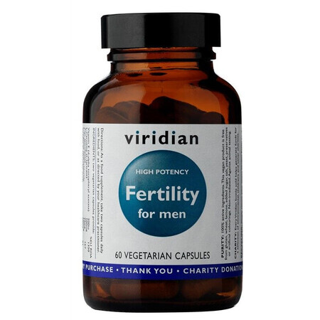 Viridian Vruchtbaarheid voor Mannen 60 capsules