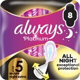 Extra sanitary pads with wings Always Platinum secure Night 8 pieces