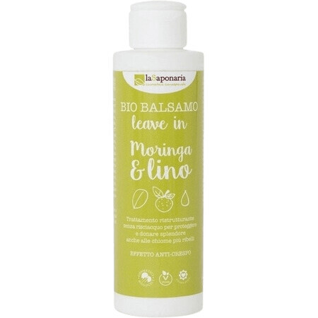 LaSaponaria Leave-in Conditioner con moringa e olio di lino biologico 150 ml