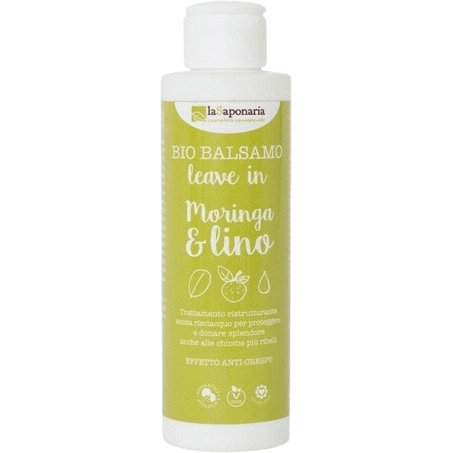 LaSaponaria Leave-in Conditioner con moringa e olio di lino biologico 150 ml