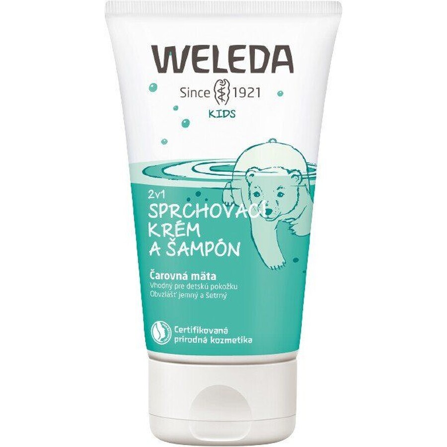 Weleda 2in1 shower cream and shampoo Enchanted Mint 150 ml