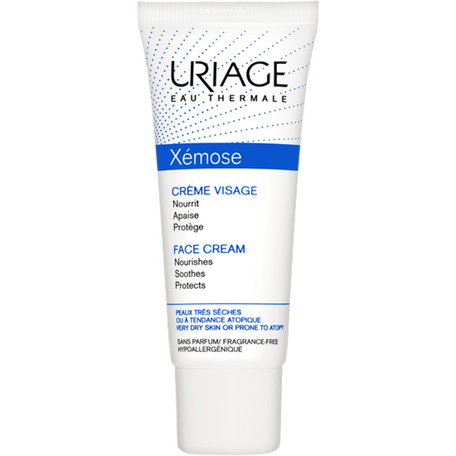 Uriage Xémose Crème Visage Crème visage nourrissante pour peaux sèches et atopiques 40 ml